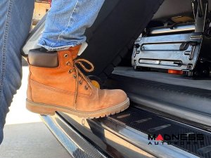 Volkswagen ID. Buzz Rear Bumper Sill Cover - Carbon Fiber Look